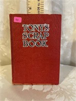 HARDBACK BOOK - TONY'S SCRAP BOOK