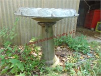 Mold for bird bath pedestal 22" tall/ top 23"round