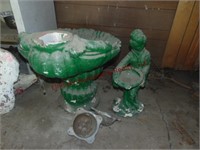 Fountain concrete bird bath & small molds SEE PICS