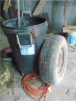 5 hole 14" tire & trashcan