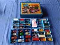 44 Old Matchbox Cars in Case