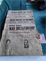 1938-1941 Newspapers