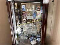 Hutch Contents - Glassware, Pottery, Misc.