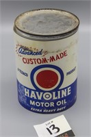 Havoline Motor Oil Quart Can