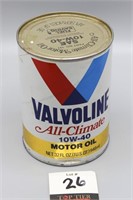 Vavoline All Climate 10-W-40 Motor Oil Can Quart