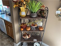 Shelf Contents - Fall Decor, Glassware, Vase