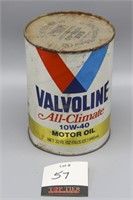 Valvoline Motor Oil Quart Can