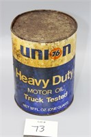 Union Motor Oil Quart Can
