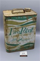 Fire Point Lubricants Oil Can 2 Gallon