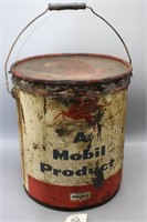 Mobil Product Oil Can 5 Gallon