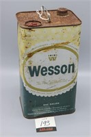Wesson Veg. Oil Can One Gallon
