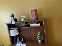 Desk Contents - lamp, decor, misc,