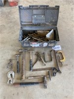 Plastic Tool Box & Misc. Hand Tools