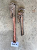 2 36" Rigid Pipe Wrenches