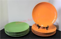 12 Autumn Colored Royal Norfolk Plates