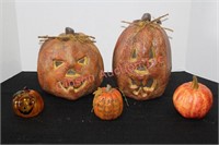 5 Decorative Pumpkins