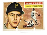 9 Cards Topps 1956 Eddie O'Brien and Toby Atwell