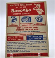 1 Card 1957 Bazooka Contest