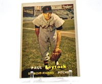 3 Cards 1957 Paul Foytack #77
