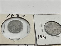 18 1930's Buffalo Nickels K16J