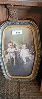 EARLY CHILDS FRAMED PICTURE CONVEXED GLASS