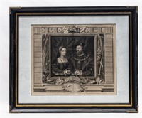 Duke of Suffolk and Queen Mary of France Framed...