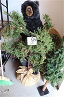 Approx. 52" Tall Bear & Tree Decor