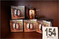 (4) Mikasa Moscow Mule Solid Copper Mugs (New)