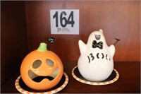 (2) Halloween Themed Candle Holders