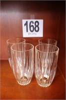 (4) Lenox Crystal Glasses (6" Tall)