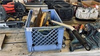 crate of misc. hand tools
