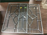 Two Leaded Glass Panels 18x12 Each