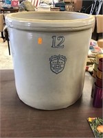 Uhl No.12 Crock, Small Crack And Crazing, Missing