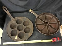 Lodge Corn Bread Skillet And Cast Iron Muffin Pan