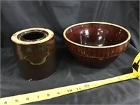 Crock Canning Jar & Bowl