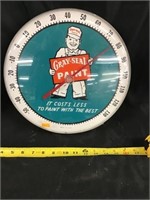 Gray Seal Paint Plastic Thermometer