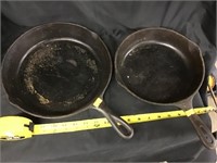 Lodge And Unmarked Cast Iron Skillets