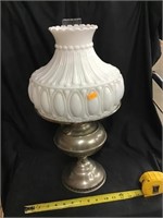 Rayo Oil Lamp With Milk Glass Shade