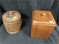 Wooden Humidors Canisters