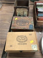 Cigar Boxes (2), Wooden Box
