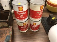 Rotella Oil Cans Quart Empty