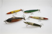 Vintage Wooden Lures & Injured Minnow Lure