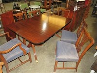 BEAUTIFUL DUNCAN PHFYE DINING TABLE W/6 CHAIRS