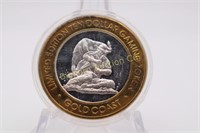 Ten Dollar .999 Silver Gaming Token Gold Coast