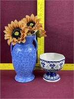 Redwing Vase & Polish Custard Cup