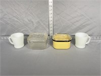 Refrigerator Ware, Beco Ware, Anchor Hocking Cups