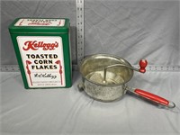 Kellogg's Toasted Flakes Tin, Foley Food Mill
