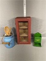 Mini Cabinet, match box Holder, and nore