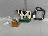 Cast Iron Cow Door stop, Cowbell,  and more
