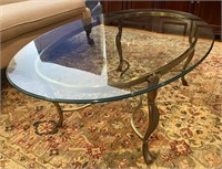 Iron and Glass Center Table